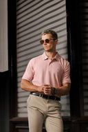 Gridline Tipped Collar Polo