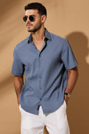 Aurelian Wave Textured Shirt : Classic Fit