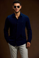 Strato Ribbed Tailored Knit Shirt