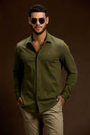 Strato Ribbed Tailored Knit Shirt