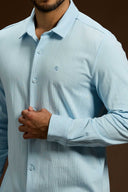 Strato Ribbed Tailored Knit Shirt