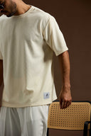 GridForm Relaxed Textured T-Shirt