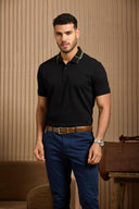 Gridline Tipped Collar Polo