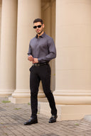 Midnight Wave Textured Shirt