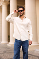 Midnight Wave Textured Shirt