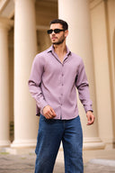 Midnight Wave Textured Shirt