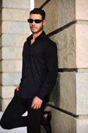 மிட்நைட் வேவ் டெக்ஸ்சர்டு சட்டை