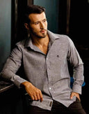 REGAL CREST ROYAL LOGN SLEEVE GREY SHIRT