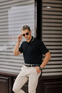 Gridline Tipped Collar Polo