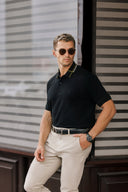 Gridline Tipped Collar Polo