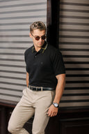 Gridline Tipped Collar Polo