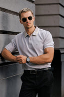 Gridline Tipped Collar Polo