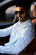 Refined Oxford Weave Shirt : Slim Fit