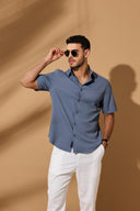 Aurelian Wave Textured Shirt : Classic Fit