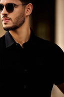 Luxe Knit Polo Shirt