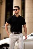 Luxe Knit Polo Shirt
