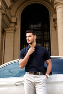 Luxe Knit Polo Shirt