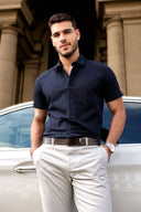 Luxe Knit Polo Shirt