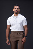 Gridline Tipped Collar Polo