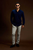 Strato Ribbed Tailored Knit Shirt