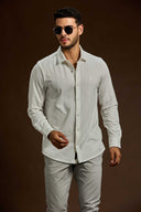 Strato Ribbed Tailored Knit Shirt