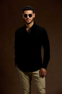 Strato Ribbed Tailored Knit Shirt