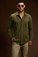 Strato Ribbed Tailored Knit Shirt