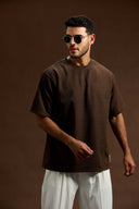 GridForm Relaxed Textured T-Shirt