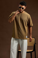 GridForm Relaxed Textured T-Shirt