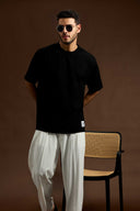 GridForm Relaxed Textured T-Shirt