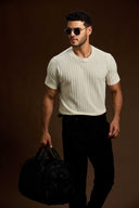 Ridge Knit Textured Tee