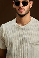 Ridge Knit Textured Tee