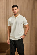 Gridline Tipped Collar Polo