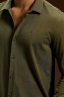 Strato Ribbed Tailored Knit Shirt