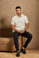 Gridline Tipped Collar Polo