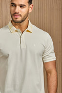 Gridline Tipped Collar Polo