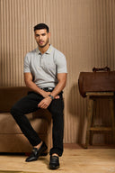 Gridline Tipped Collar Polo