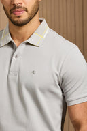 Gridline Tipped Collar Polo