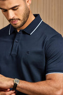 The Classic Contrast-Tipped Polo