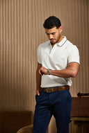 The Classic Contrast-Tipped Polo