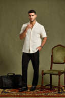 Elvaro Lace-Knit Resort Shirt