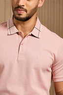 Gridline Tipped Collar Polo