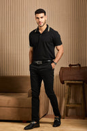 Contrast-Trim collar Polo shirt
